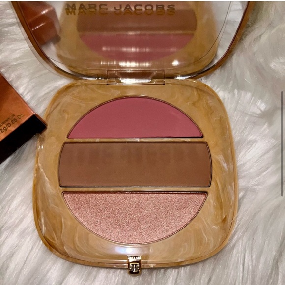 MARC JACOBS -O!Mega x Three Powder Blush-Bronze-Highlight Palette - Picture 5 of 11